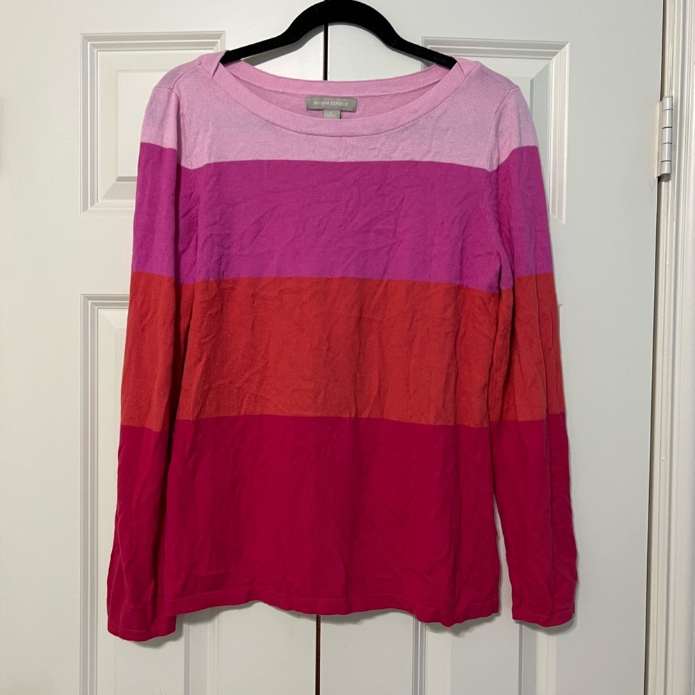 Banana Republic sweater in color block